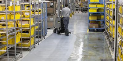 Máquina de limpeza de pavimentos industriais