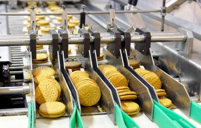 Linha de produção alimentar
