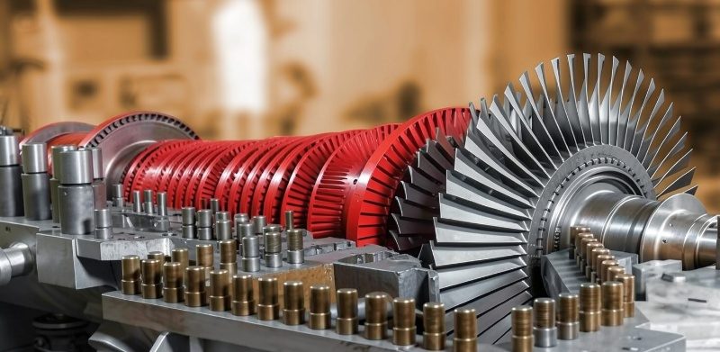 Rotor de turbina industrial